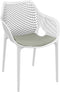 Baratti Carva Stapelbare Tuinstoel Met Armleuning Wit