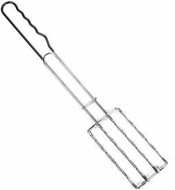 Barbecue Grill for Sausages Stainless steel (8 x 50 cm)