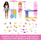 Barbie Beach Boardwalk speelset met Barbie ‘Brooklyn’ & ‘Malibu’ 2 poppen, 2 Kraampjes en 30+ accessoires