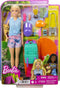 Barbie Camping - Kamperen met Malibu en Brooklyn met accessoires - Pop