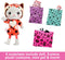 Barbie Cutie Reveal Pop - 13,9 cm - Kitten Rode Panda - Barbiepop