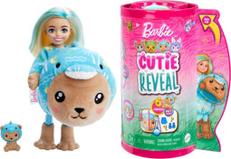 Barbie Cutie Reveal Pop - 13,9 cm - Teddybeer Dolfijn - Barbiepop