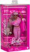 Barbie Deluxe Stijl - Zachtroze set met namaakbont - Barbiepop