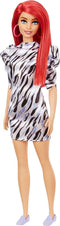 Barbie Fashionista Pop - Zwart/wit jurkje