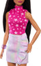 Barbie Fashionista Rock Pink und Metallic - Modepop