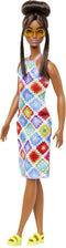 Barbie Fashionistas - Jurk met gekleurd patroon - Barbie pop