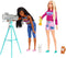 Barbie Kampeerspeelset met 2 Poppen en 2 Dierenvriendjes - Speelfigurenset