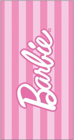 Barbie - kinder strandlaken strandhanddoek badlaken handdoek - roze - funcadeau schoencadeau - kerst cadeau tip