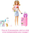 Barbie op reis - Barbiepop met roze koffer en reisaccessoires