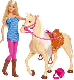 Barbie pop met paard - Met zadel en hoofdstel