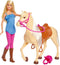 Barbie pop met paard - Met zadel en hoofdstel