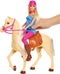 Barbie pop met paard - Met zadel en hoofdstel