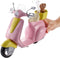 Barbie Scooter Met Hondje - Poppen Scooter Roze