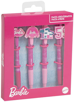 Barbie Set van 4 Pennen