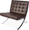 Barcelona chair bruin fauteuil