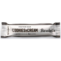 Barebells - Barebells snack Cookies Cream, reep van 55 g, pak van 12 stuks
