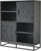 Barkast Newcastle 120 cm - Zwart | Meubelplaats
