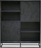 Barkast Newcastle 120 cm - Zwart | Meubelplaats