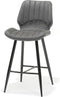 Barkruk Brenn | lederlook Soft antraciet