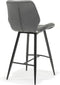 Barkruk Brenn | lederlook Soft antraciet