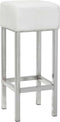 Barkruk Design met wit frame en zitting wit