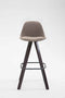 Barkruk Kempele Stof Vierkant C, Rood