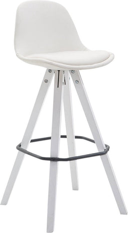 Barkruk Kempele Volledig gestoffeerd Kunstleer Vierkant WE, Blauw