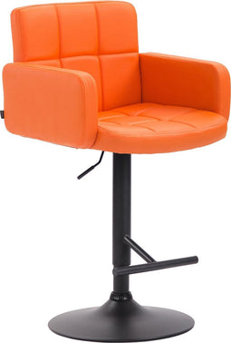 Barkruk Mosjoen Kunstleer Z, Oranje