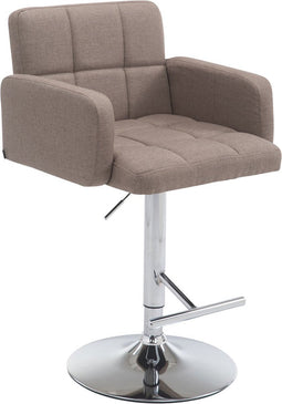 Barkruk Mosjoen Stof C, Taupe