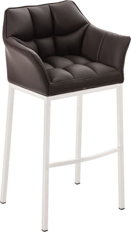 Barkruk Sarpsborg Kunstleer met 4-poots frame W, Crème