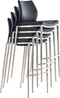 Barkruk Stavanger Kunstleer Mat geborsteld RVS frame, Crème