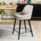 Barkruk, stof Boucle, B320 naturel