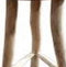 Barkruk teak d35h75cm
