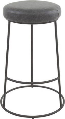 Barkruk Veerle PU leer - grijs (set van 4)