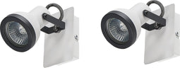 BARO - Wandlamp set van 2- Wit - IJzer