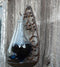 Barometer/donderglas met gietijzer houder