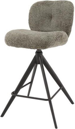 Barstoel comfort draaibaar - Boucle taupe (set van 2)