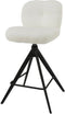 Barstoel comfort draaibaar - Boucle wit (set van 2)