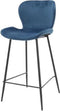 Barstoel Justin velvet - Blauw | Meubelplaats (set van 2)