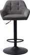 Barstoel Nolan square verstelbaar - Donkergrijs