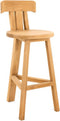 Barstoel/Tuinstoel Teak met rugleuning