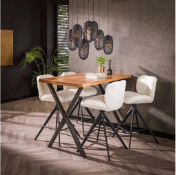 Bartafel 140 kruispoot - Massief acacia naturel