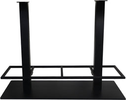 Bartafel onderstel dubbel met voetsteun - 114x45x88 - Zwart - metaal