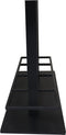 Bartafel onderstel dubbel met voetsteun - 114x45x88 - Zwart - metaal
