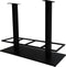 Bartafel onderstel dubbel met voetsteun - 114x45x88 - Zwart - metaal