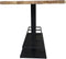 Bartafel onderstel dubbel met voetsteun - 114x45x88 - Zwart - metaal