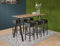 Bartafel Victory breed 180CM kleur frame Antraciet (Ral 7016) kleur blad Wit