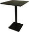 Bartafel Zurich Swiss edge - 75x75x105 - Zwart - Acaciahout/metaal