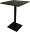 Bartafel Zurich Swiss edge - 75x75x105 - Zwart - Acaciahout/metaal