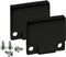 Barthelme 62398613_9005 BARdolino Eindkappen-set Aluminium (l x b x h) 3 x 18.4 x 19.7 mm 2 stuk(s)